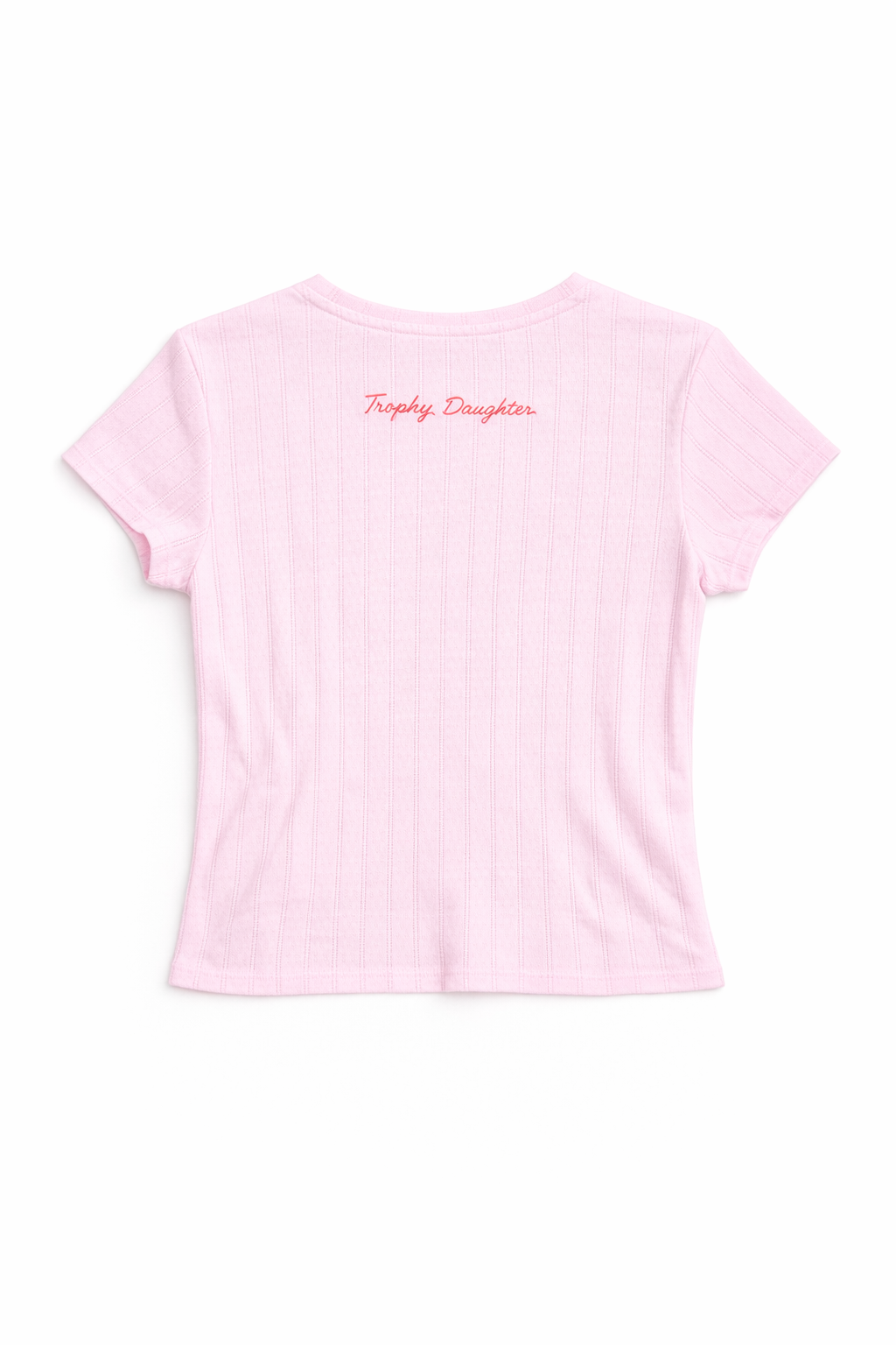 Pointelle Cap Sleeve Tee - Pink