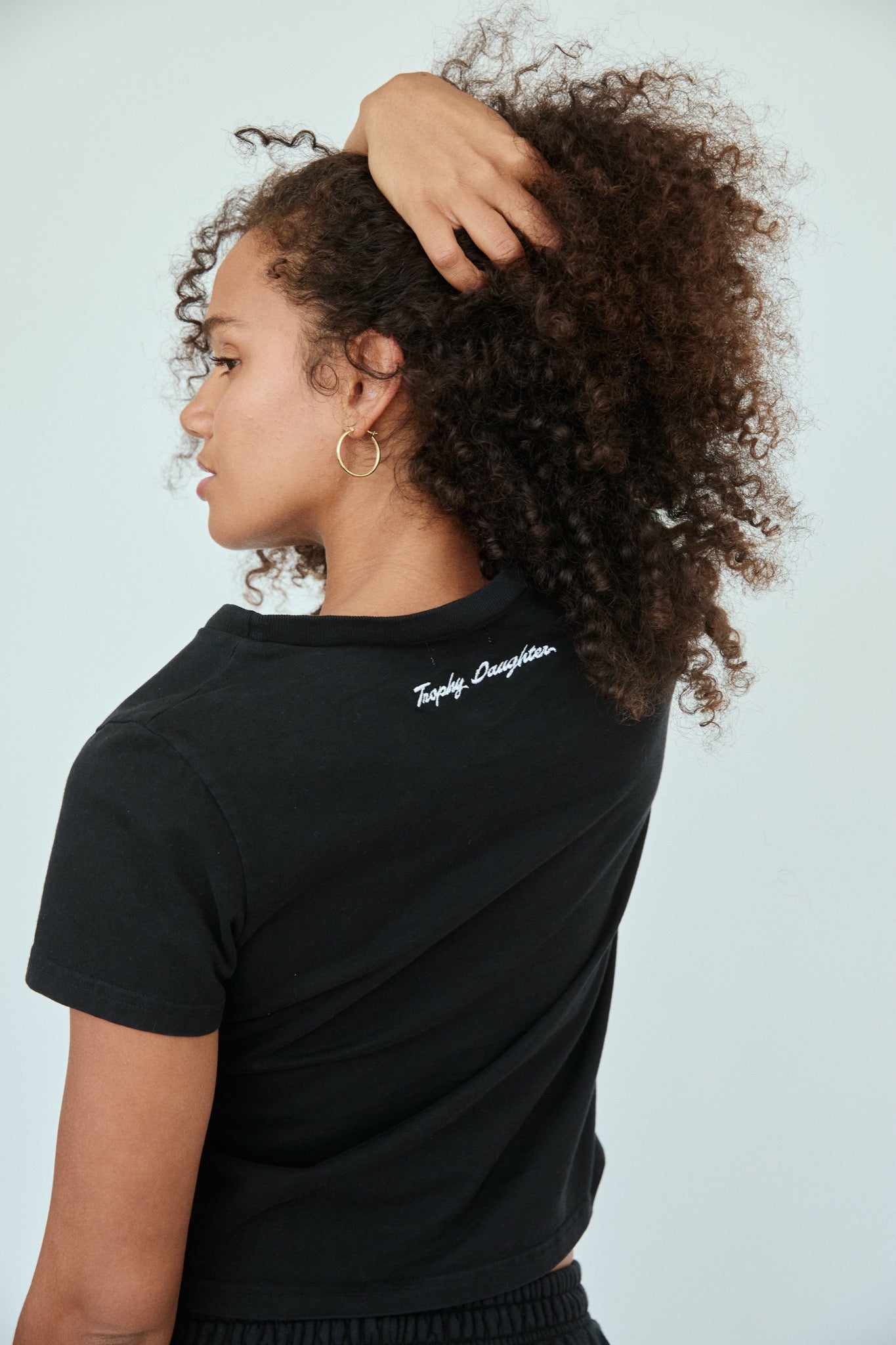 Jacqueline Signature Tee - Private Jet Black