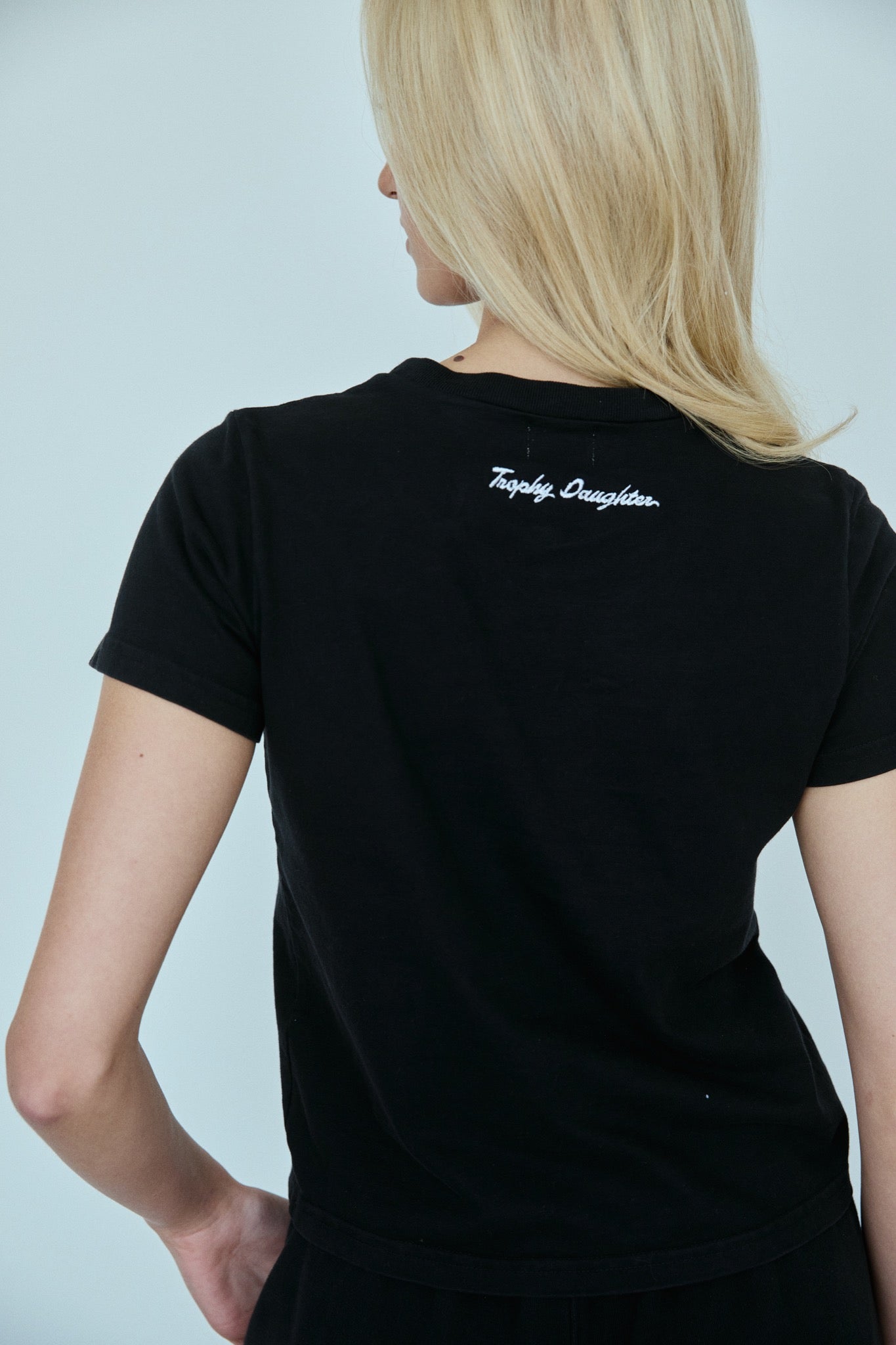 Jacqueline Signature Tee - Private Jet Black