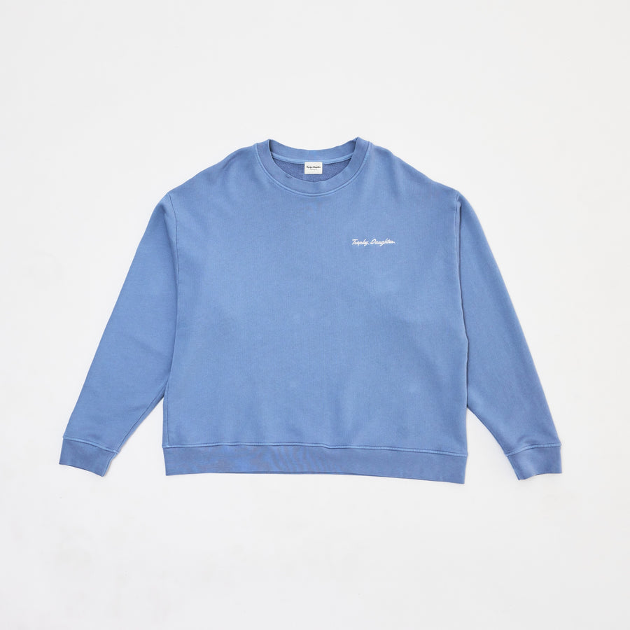 Chloe Signature Crewneck - First Class Blue