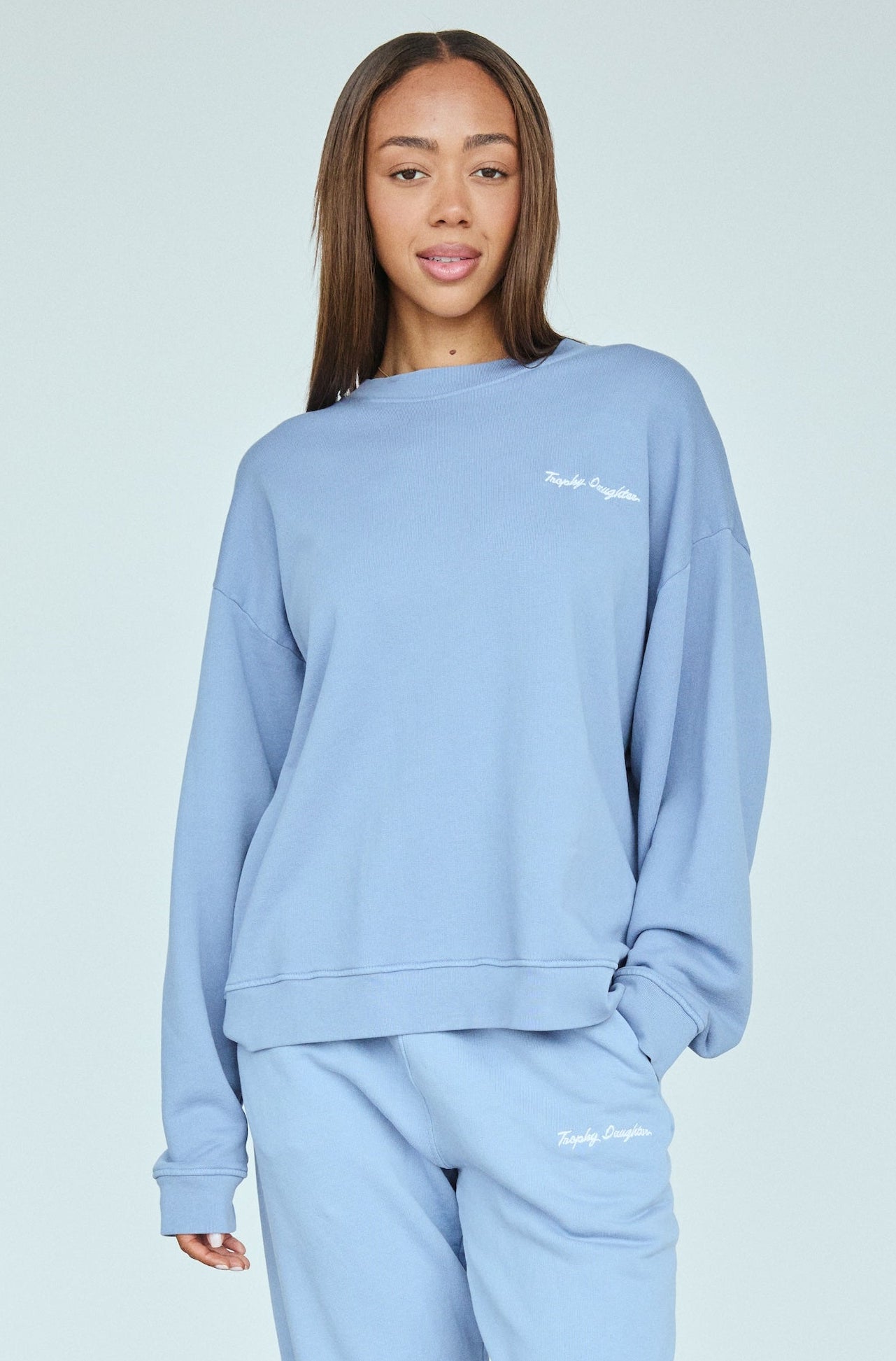 Chloe Signature Crewneck - First Class Blue