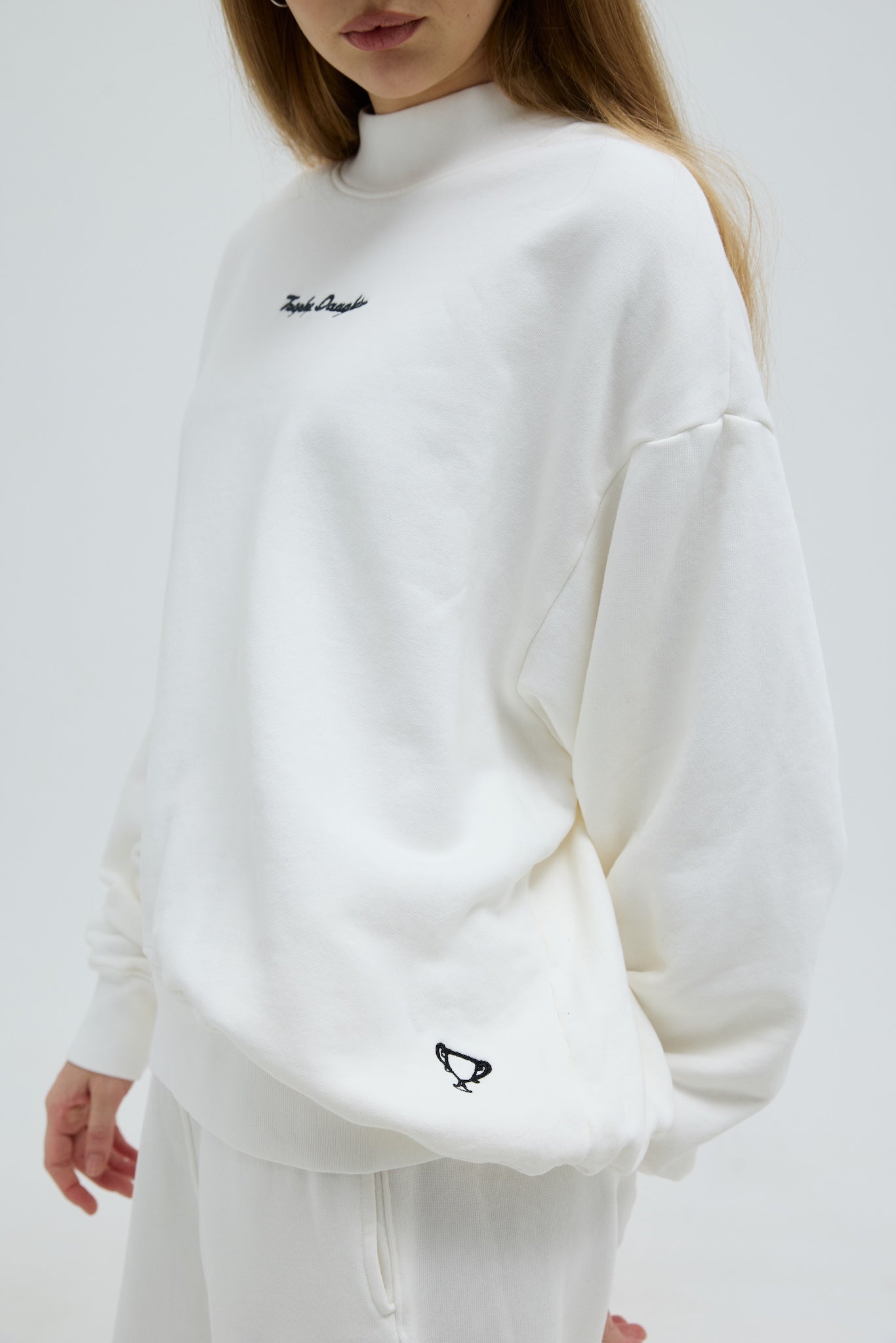 Carrie Signature Mock Neck - Old Money Cream