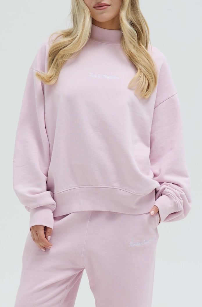 Carrie Signature Mock Neck - Spoil me Pink