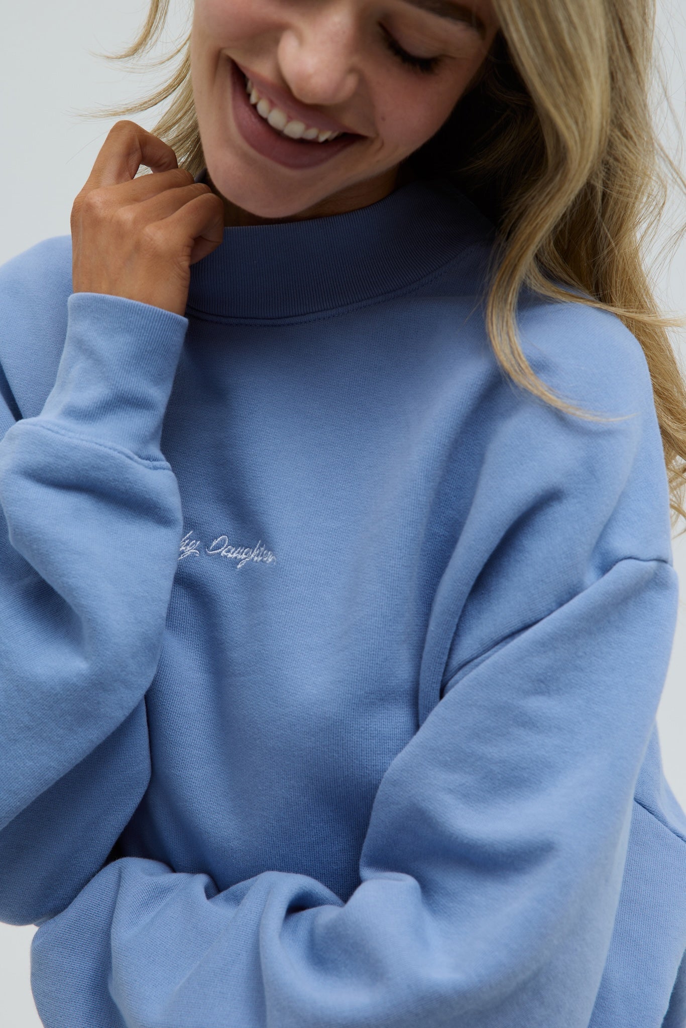 Carrie Signature Mock Neck - First Class Blue