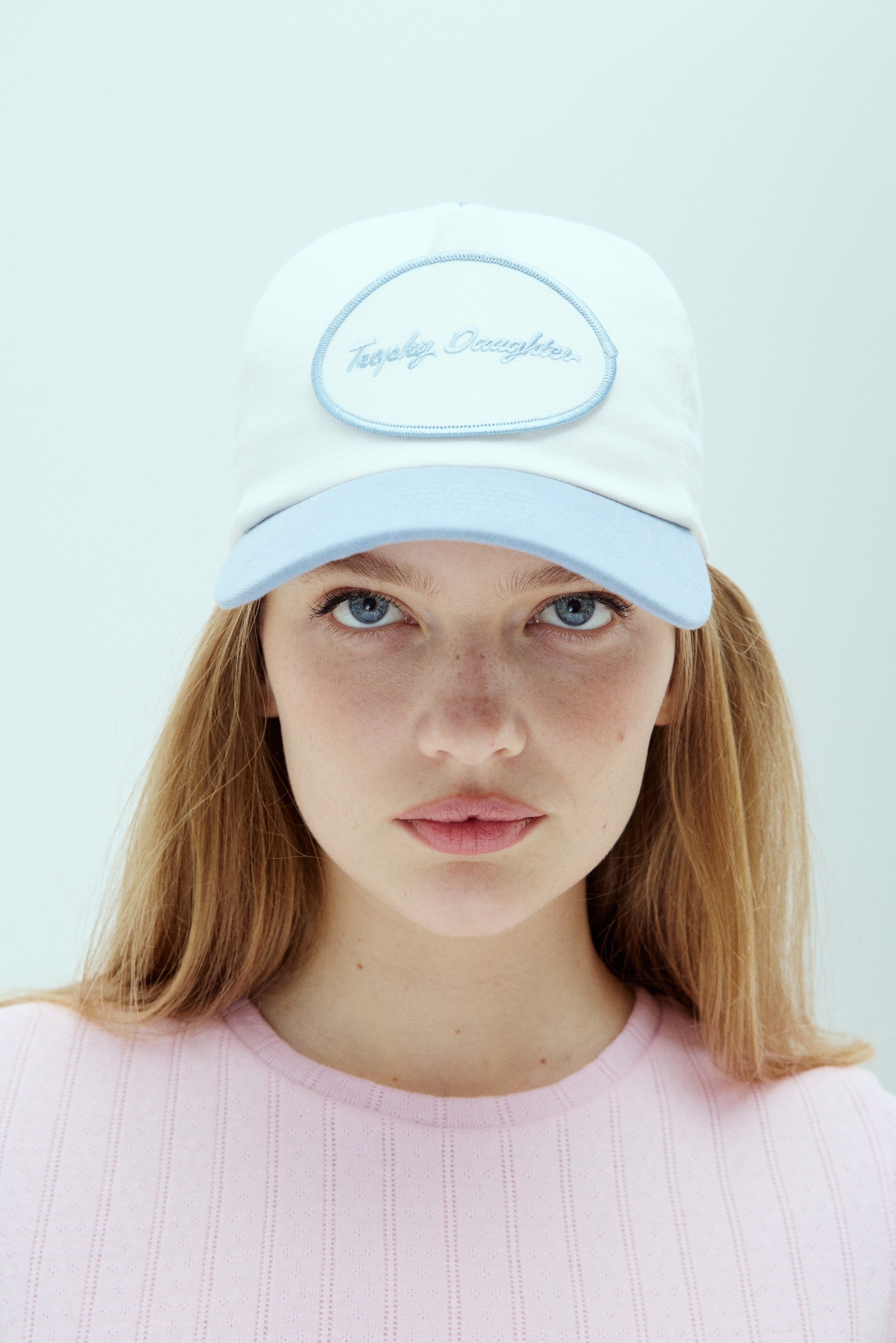 Two-Toned Trucker Hat- First Class Blue