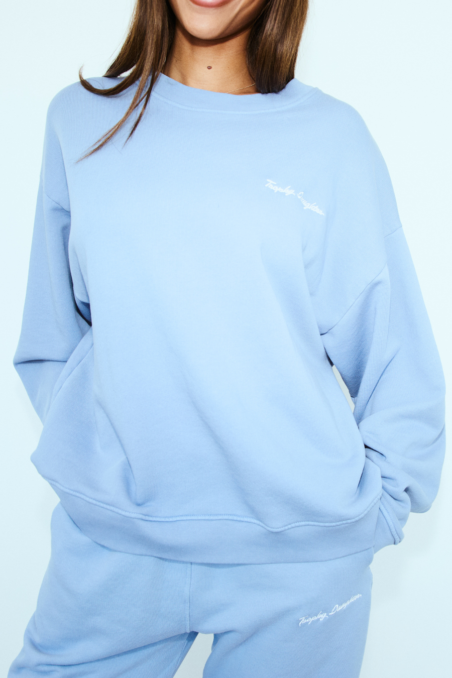Chloe Signature Crewneck - First Class Blue