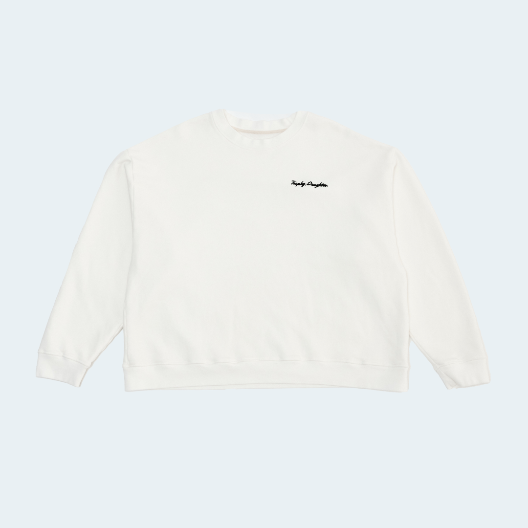 Chloe Signature Crewneck - Old Money Cream