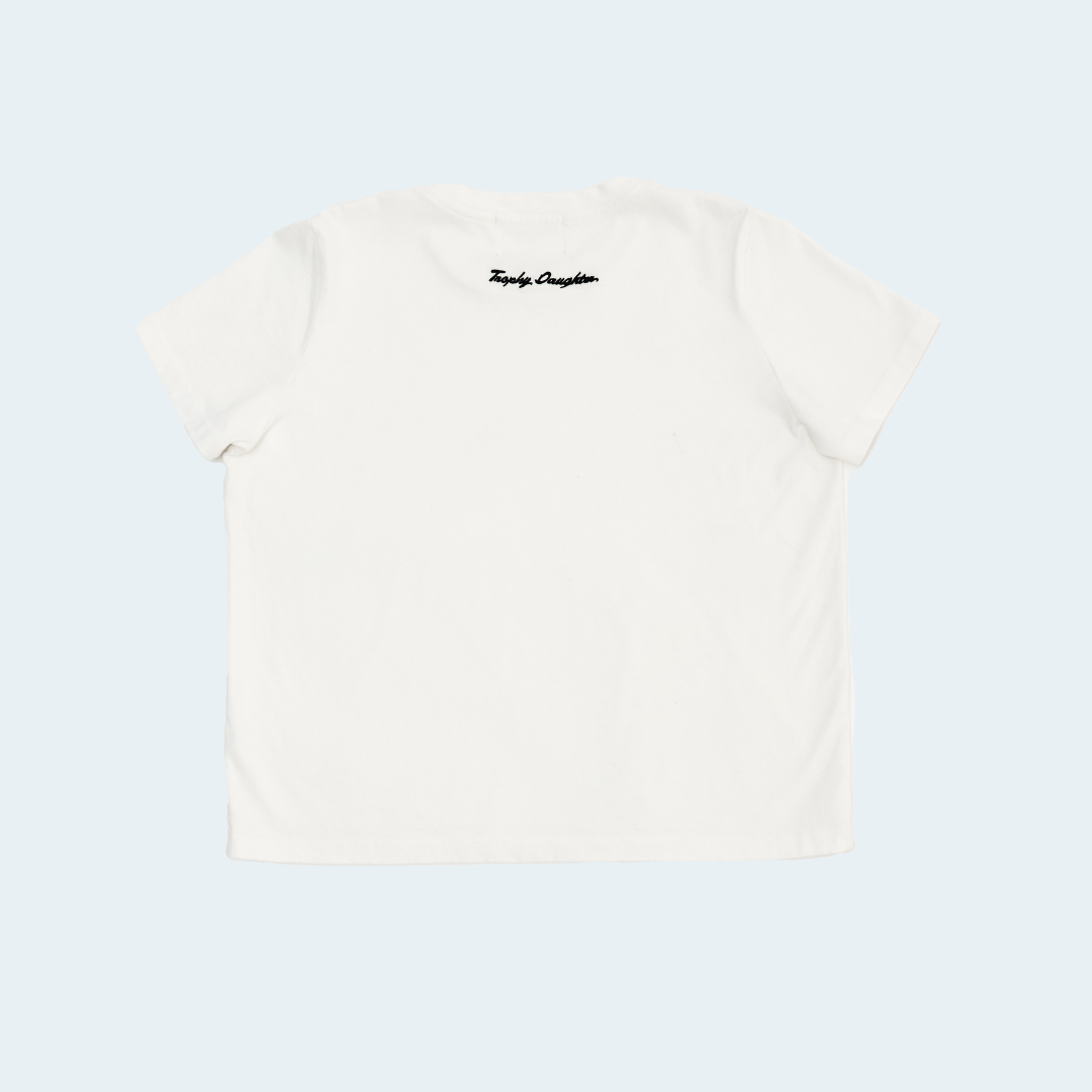 Jacqueline Signature Tee - Old Money Cream